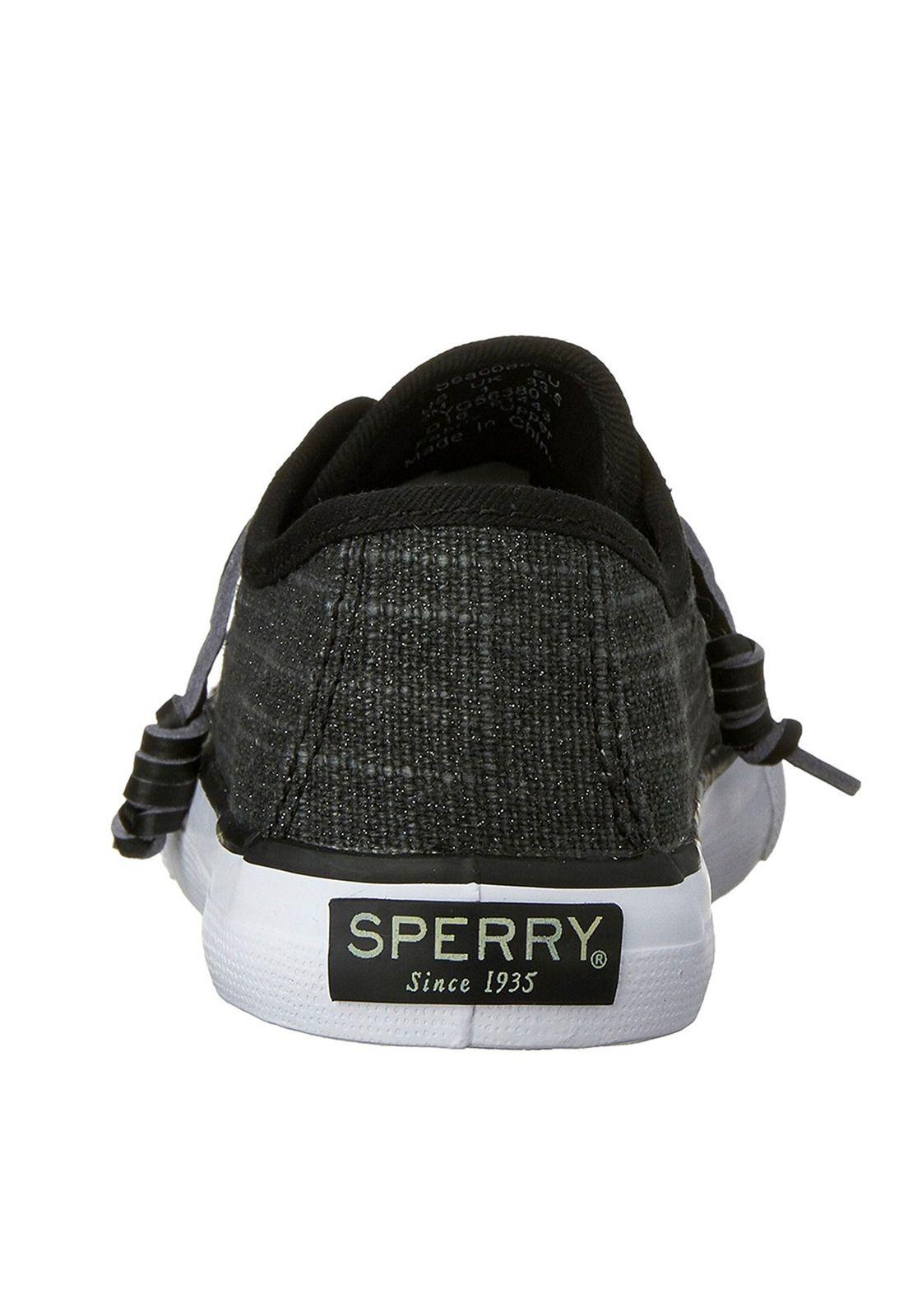 Zapatilla Seacoast Negro Niña Sperry-3