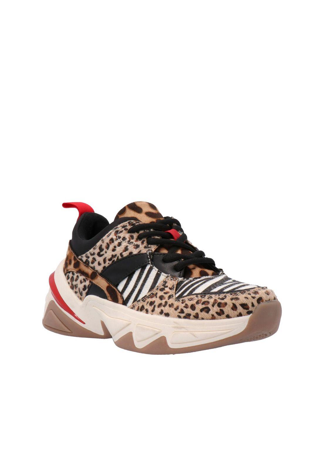 Zapatilla Arianna Negro Leopardo-0