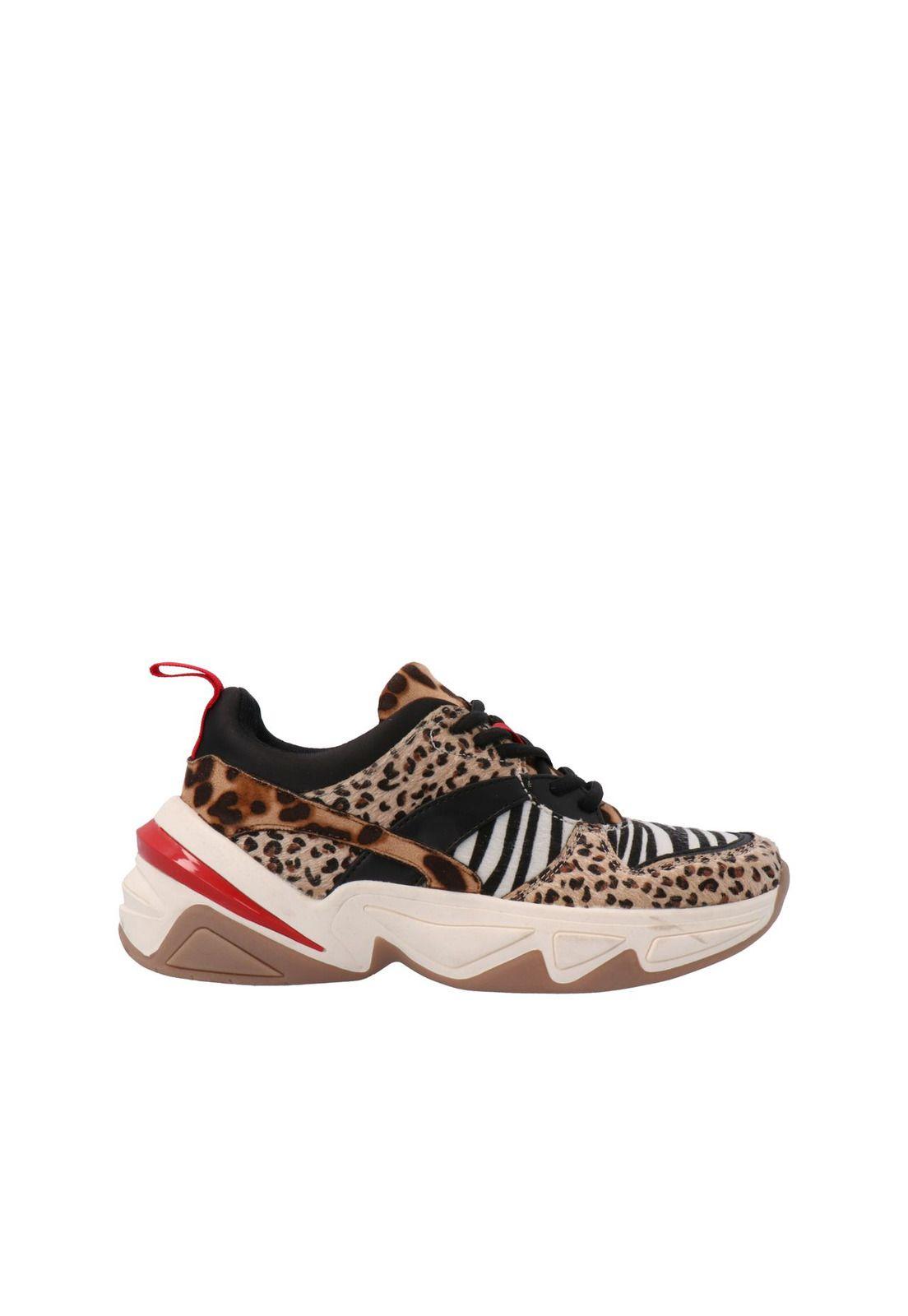 Zapatilla Arianna Negro Leopardo-1