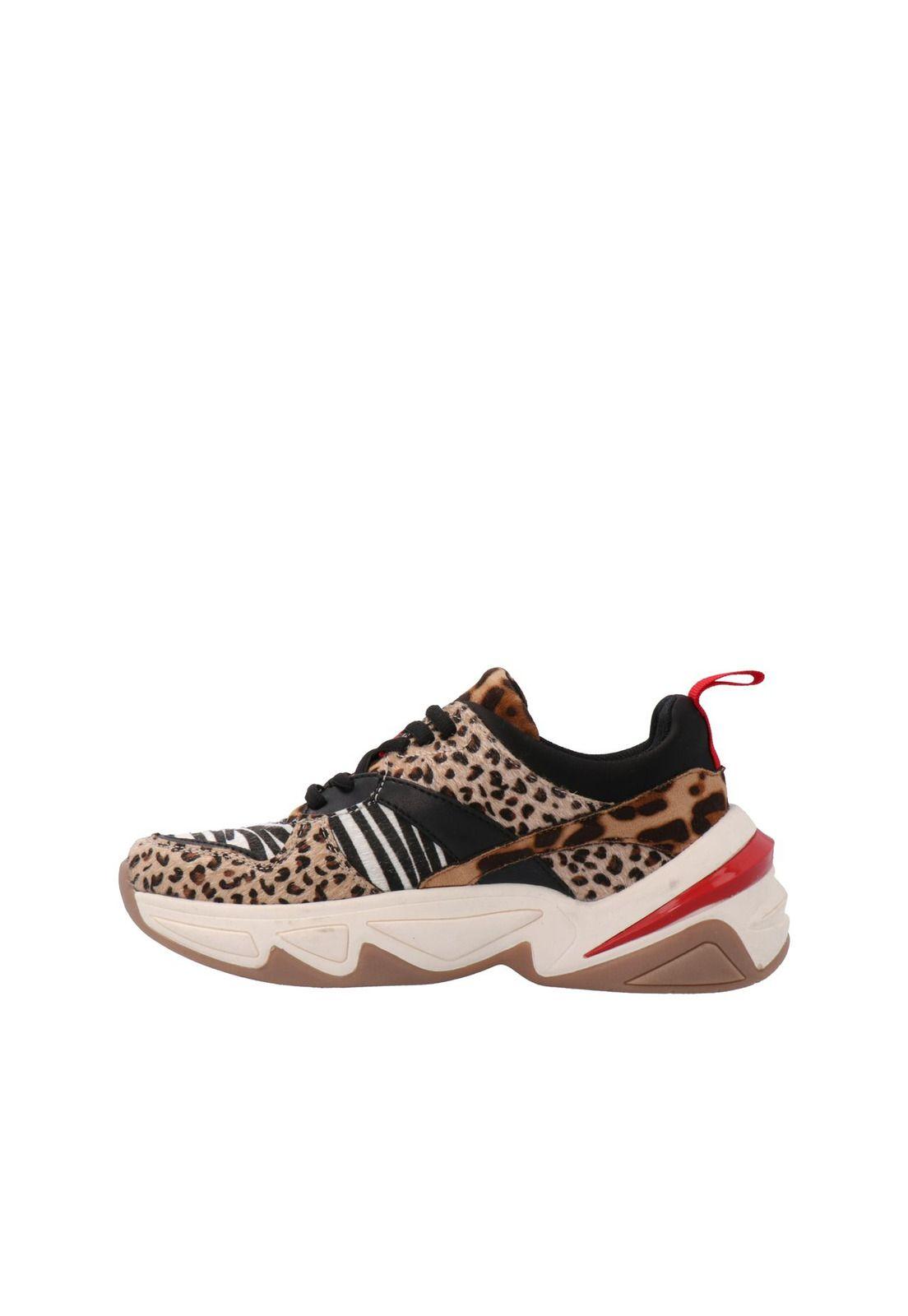 Zapatilla Arianna Negro Leopardo-4