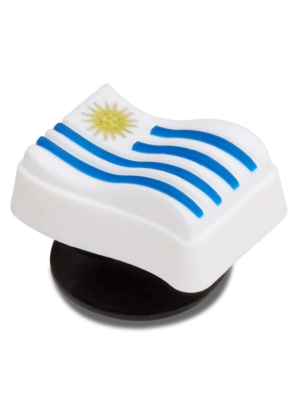 Jibbitz Crocs Bandera Uruguay Blanco-2