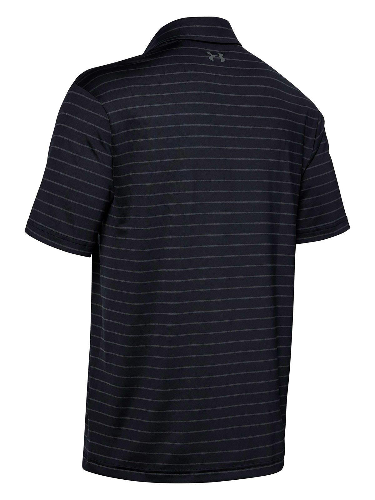 Polo Manga Corta UA Playoff Hombre Negro-1