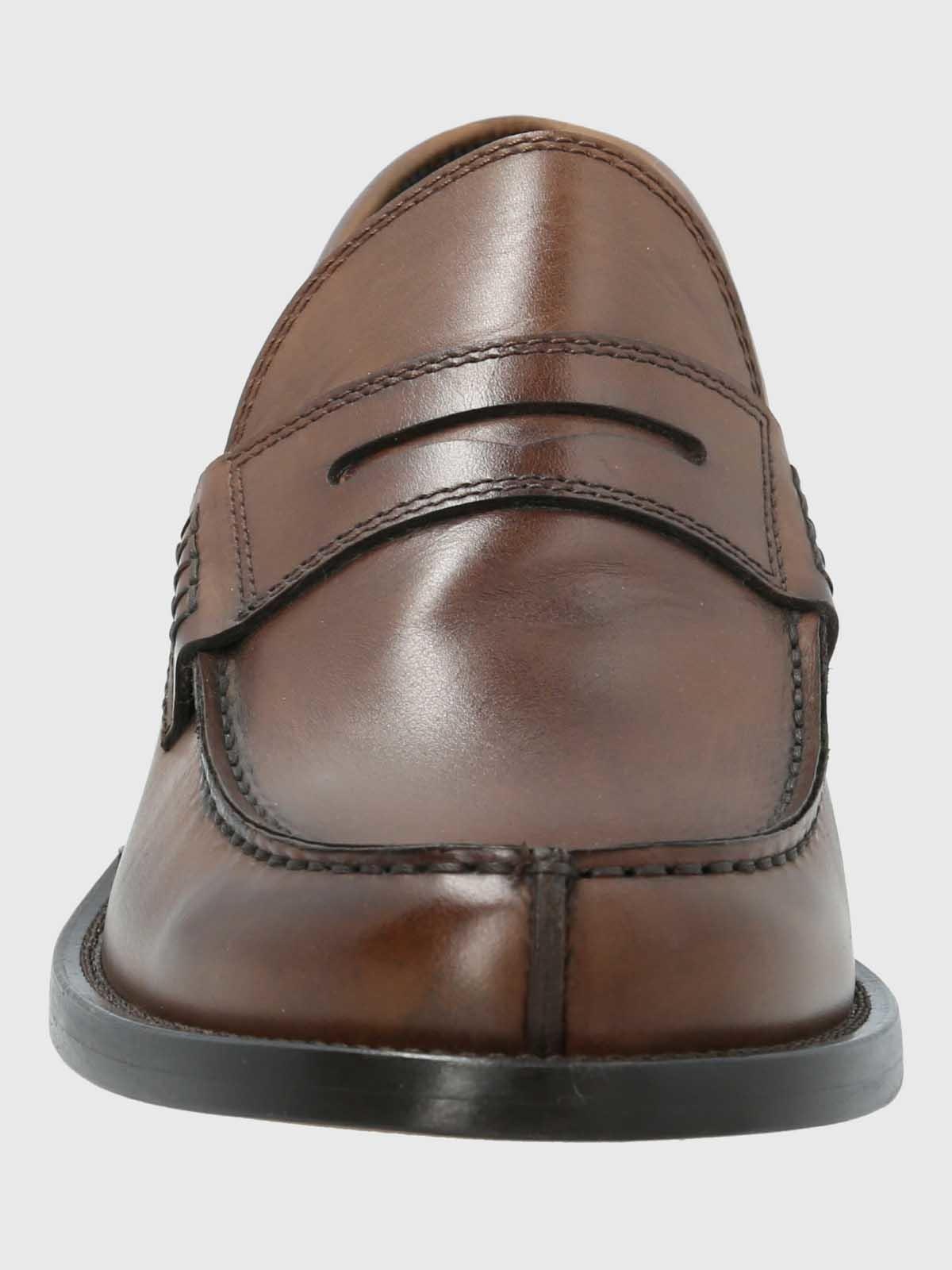 Mocasin Italiano Hombre Cuero Café-3