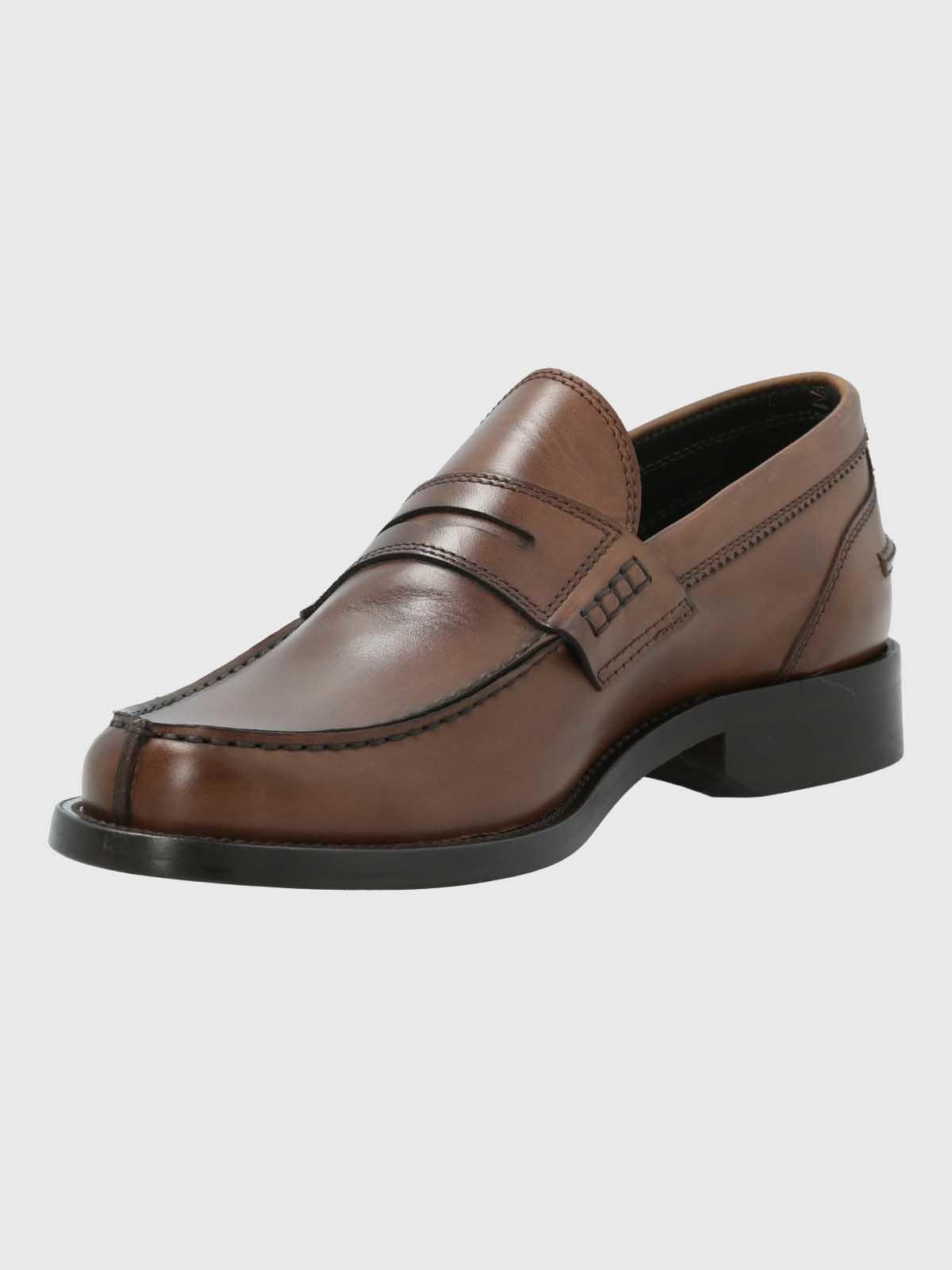 Mocasin Italiano Hombre Cuero Café-4