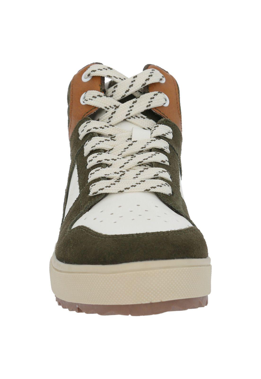 Zapatilla Cuero Niño Moslo Café-3
