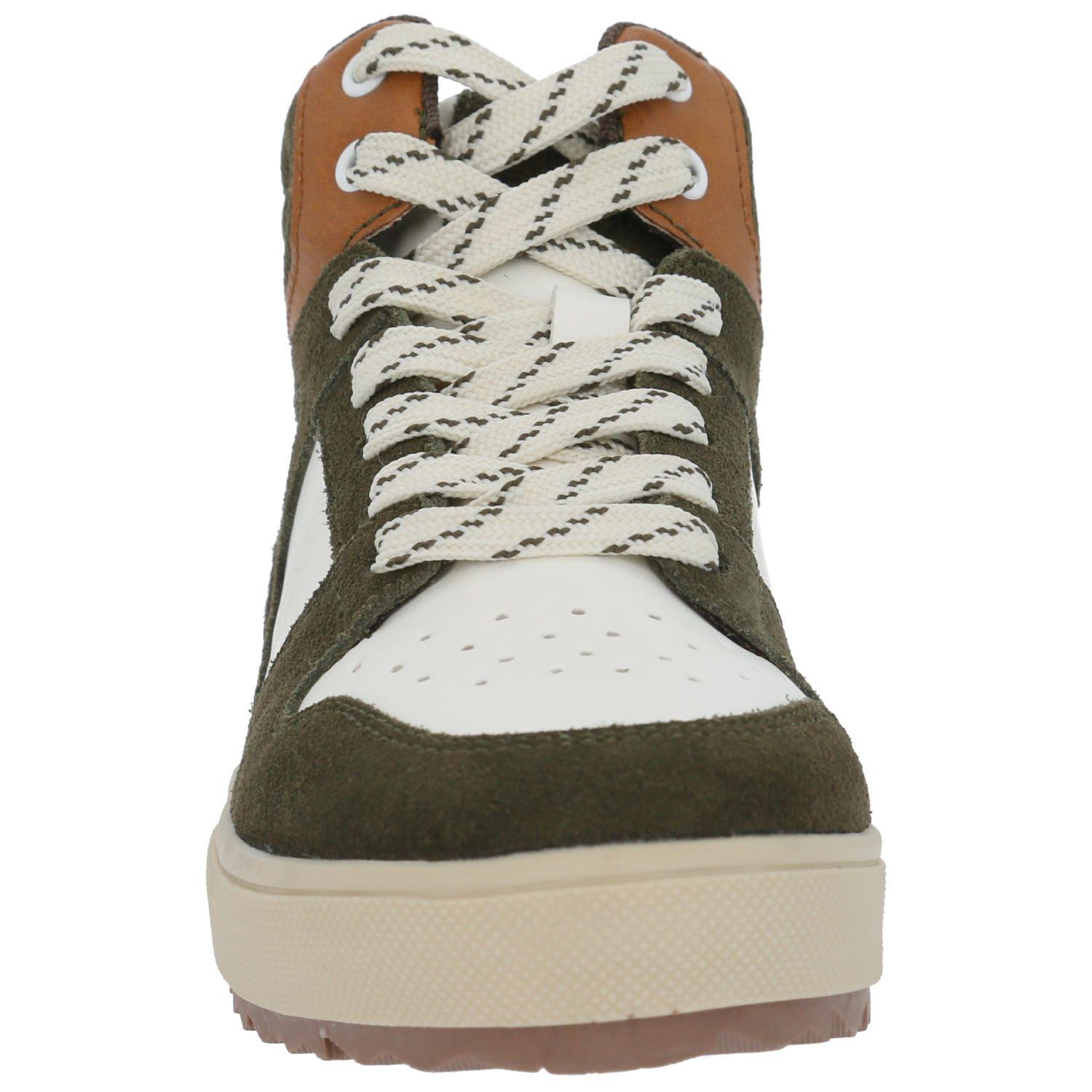 Zapatilla Cuero Niño Moslo Café-3