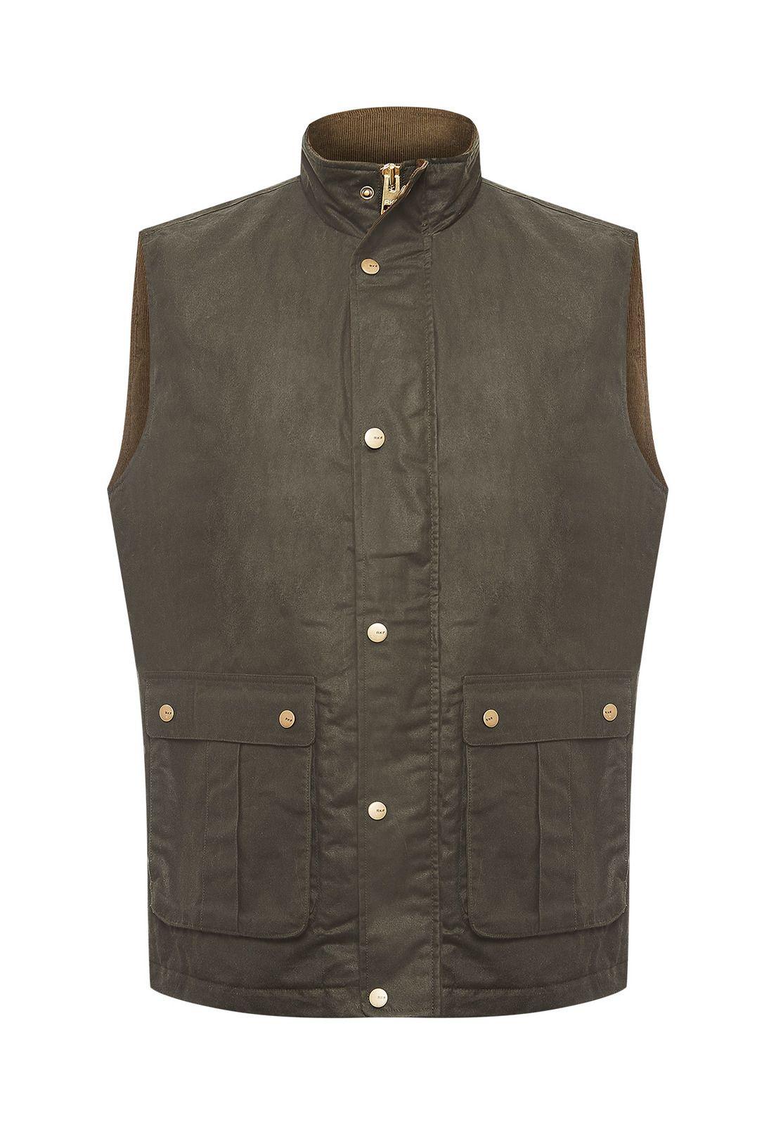 Chaqueta Algodón Encerado Hombre WAX Verde-0