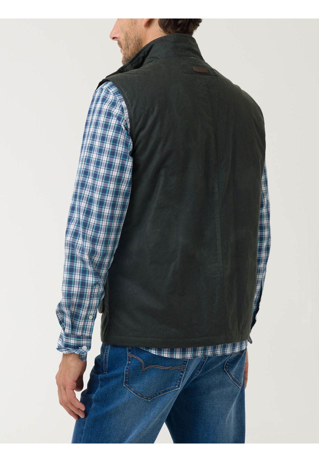 Chaqueta Algodón Encerado Hombre WAX Verde-5