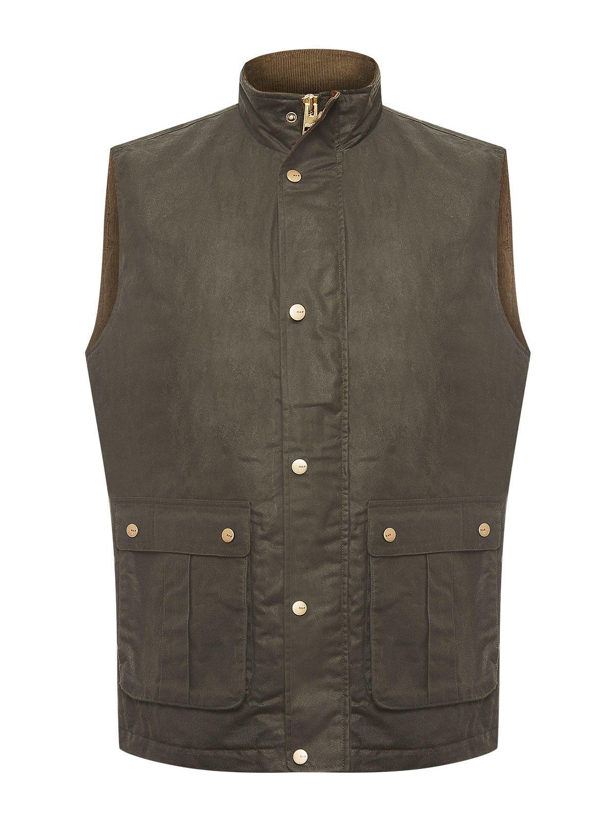 Chaqueta Algodón Encerado Hombre WAX Verde-0