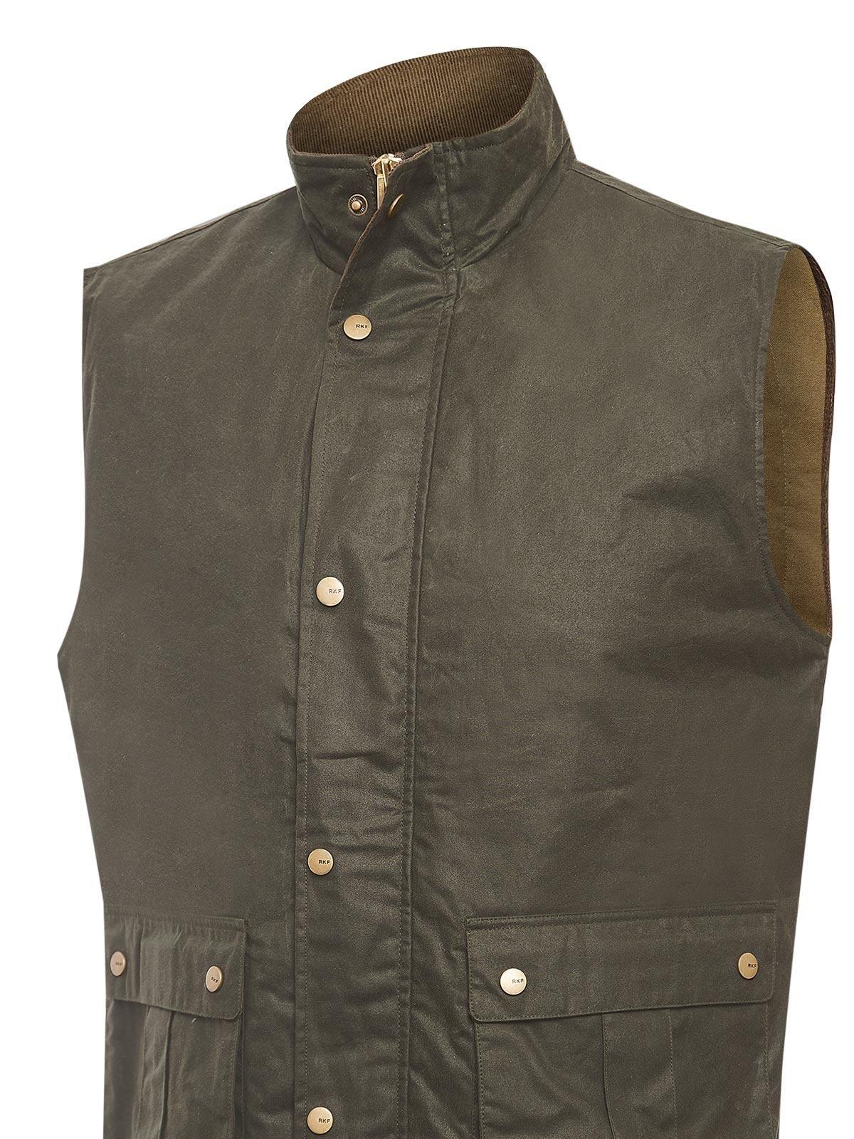 Chaqueta Algodón Encerado Hombre WAX Verde-3