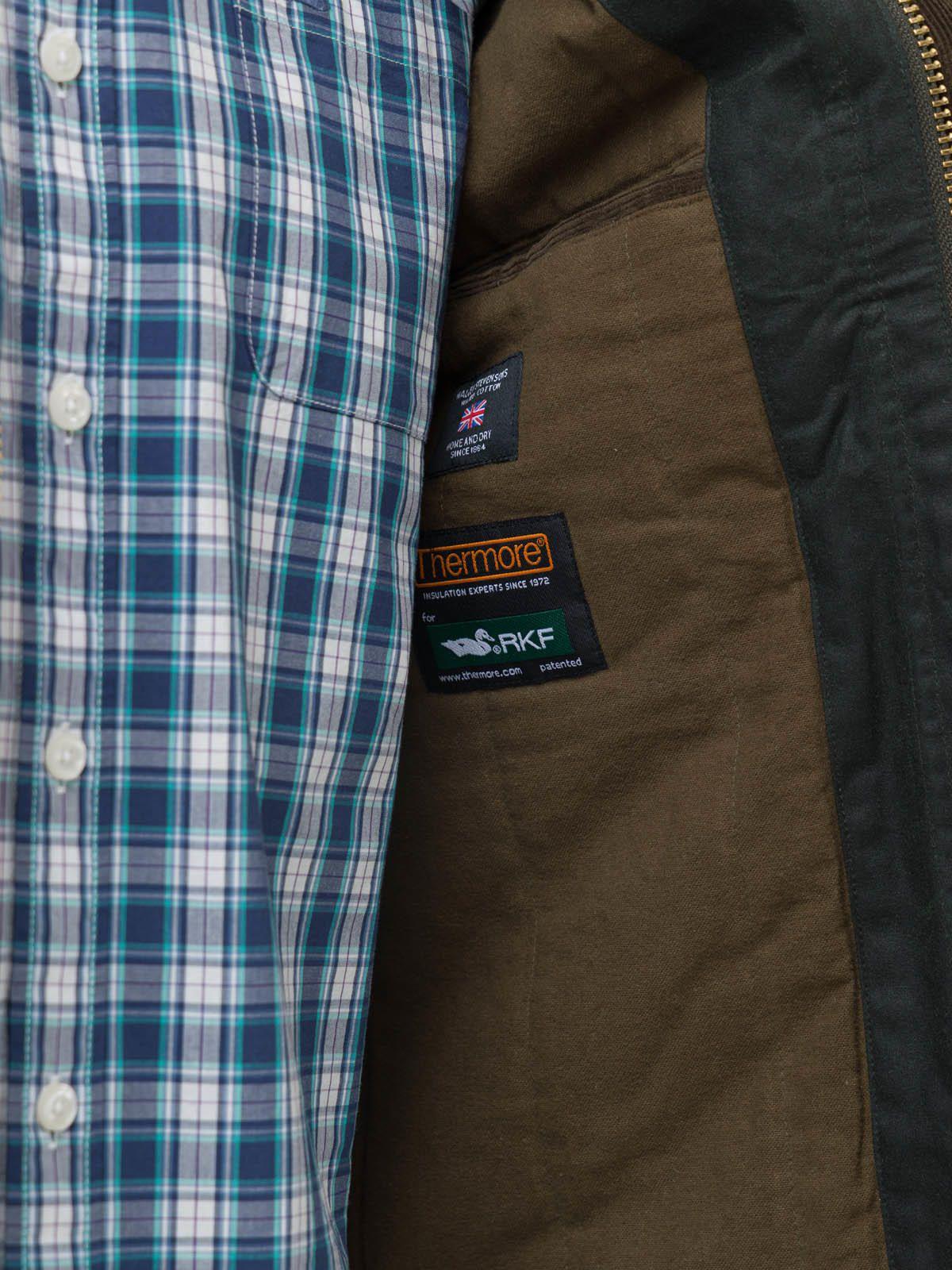 Chaqueta Algodón Encerado Hombre WAX Verde-8