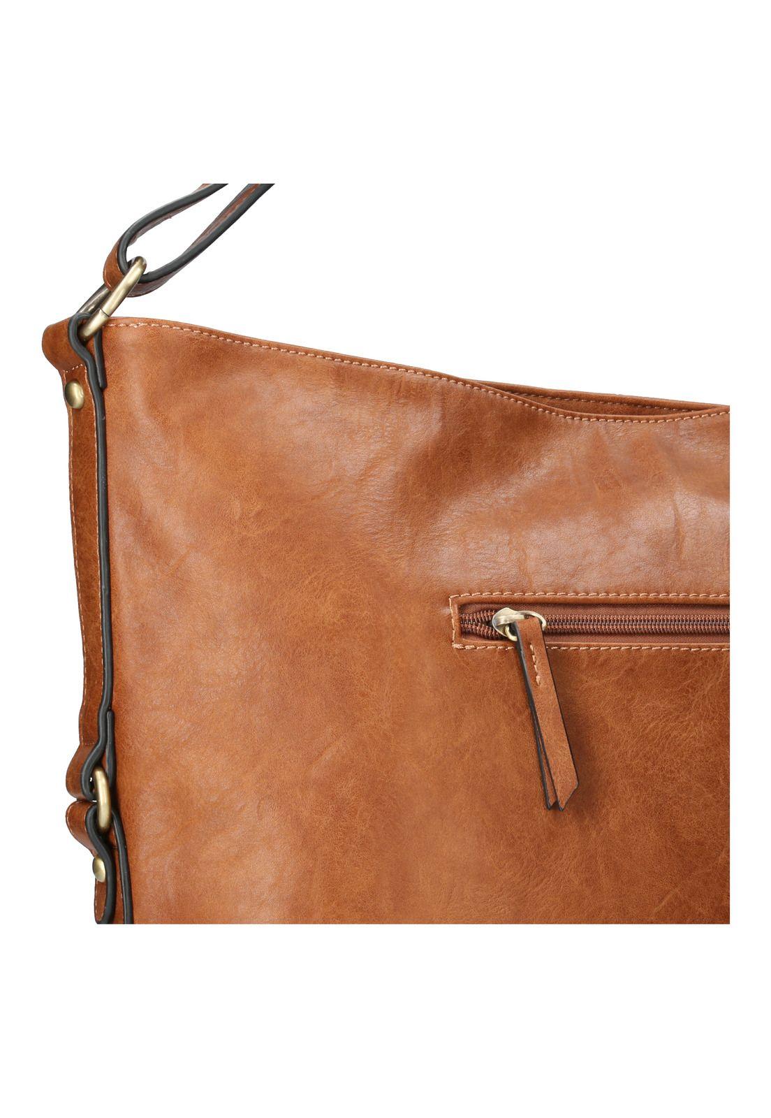 Cartera Mujer Clower Hobo Café-3