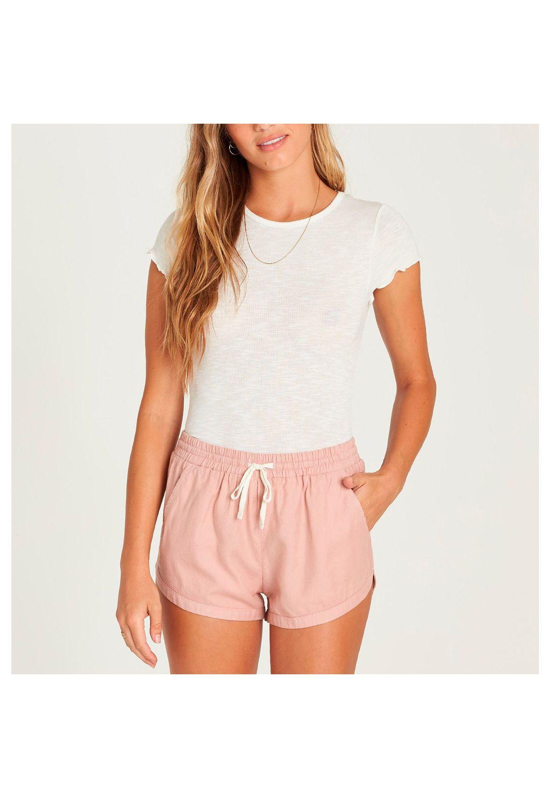Short Mujer Road Trippin Coral-0