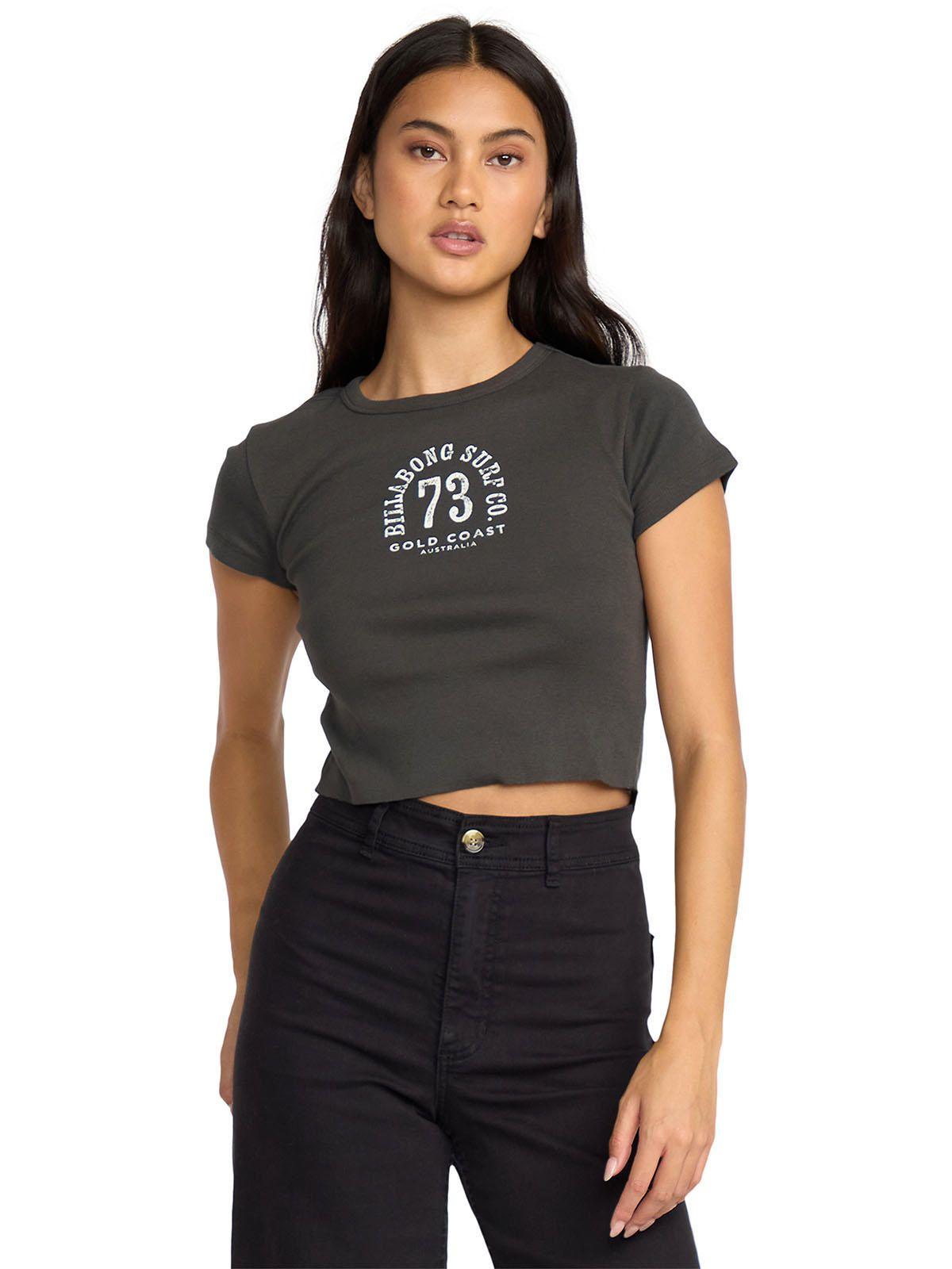 Polera m/c Mujer Walking slow Negro-0