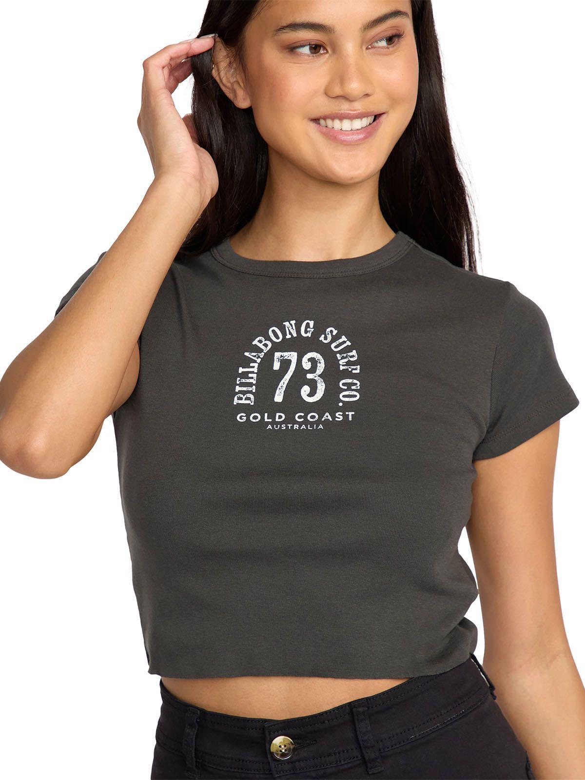 Polera m/c Mujer Walking slow Negro-3