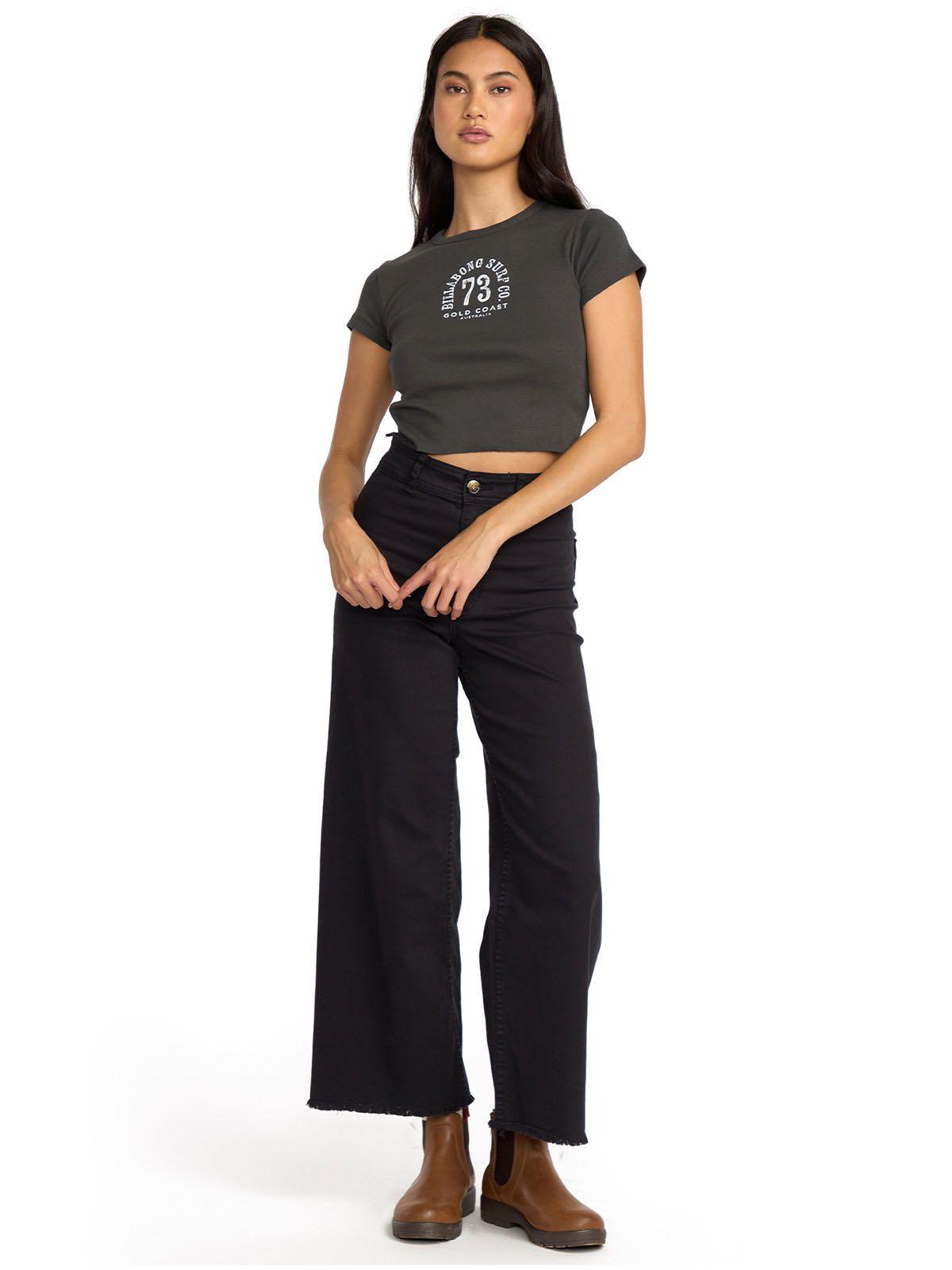 Polera m/c Mujer Walking slow Negro-5