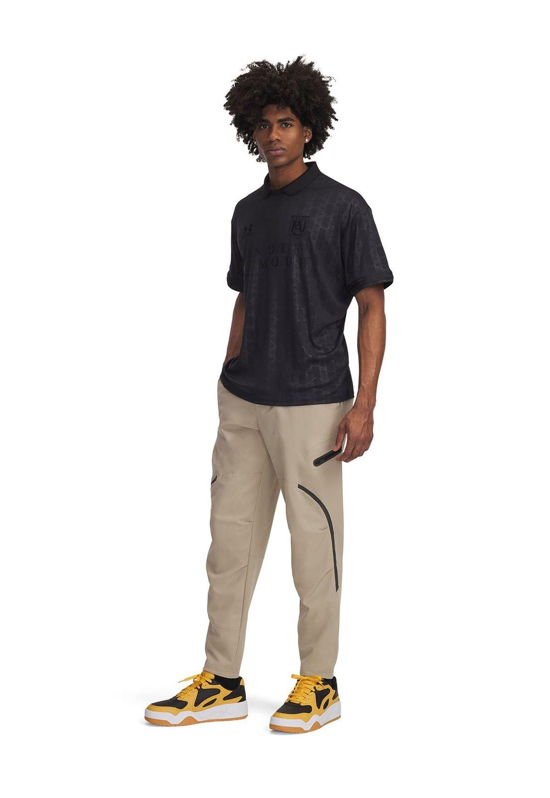 Pantalón Cargo UA Unstoppable café hombre-3