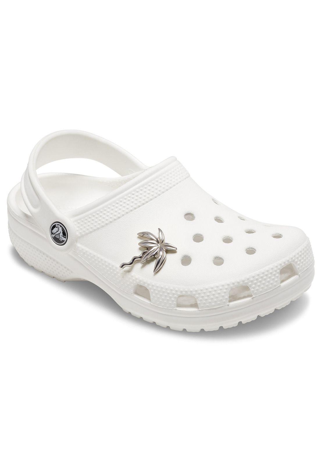 Jibbitz Crocs Palmera Plateada Metalizado-1