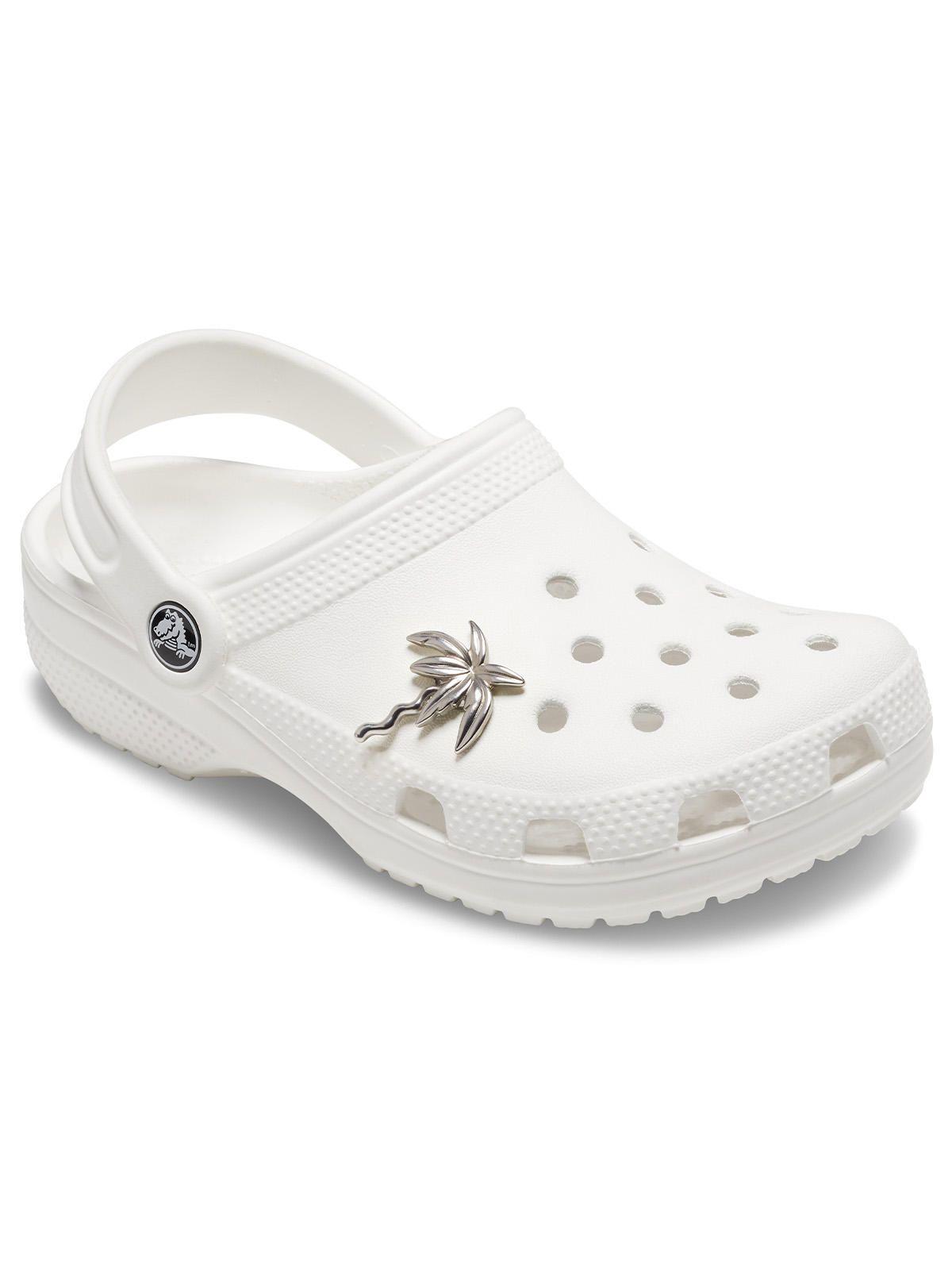 Jibbitz Crocs Palmera Plateada Metalizado-1