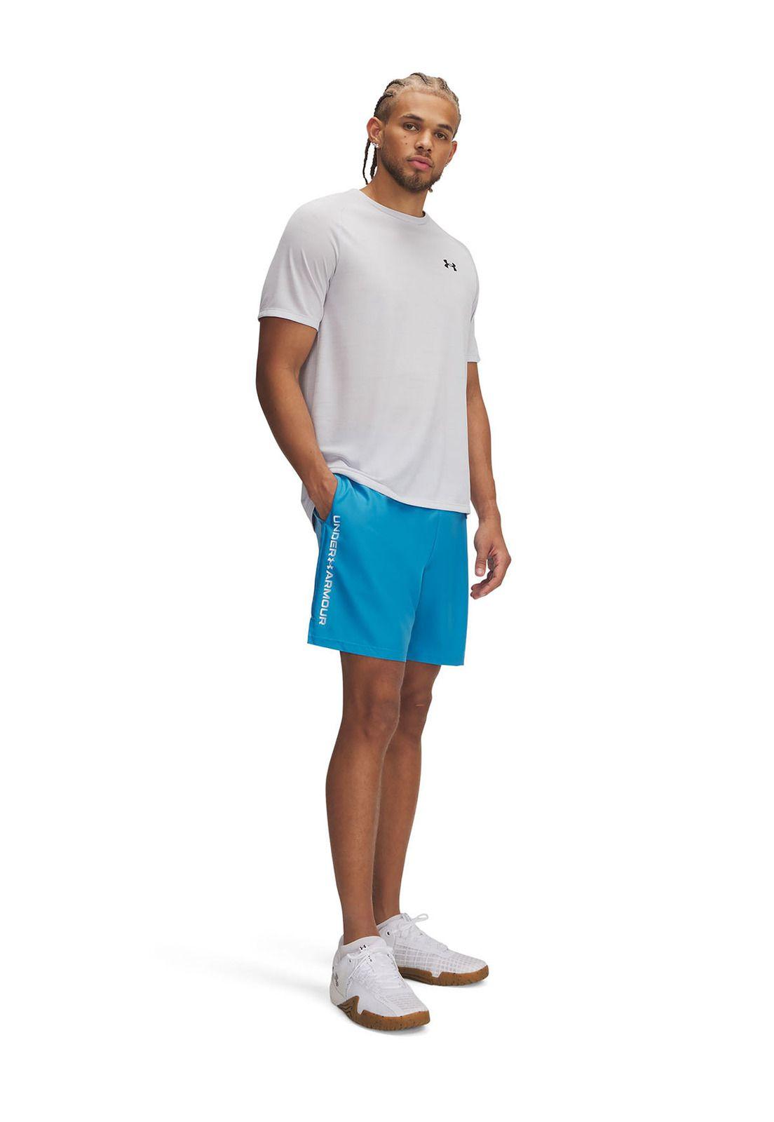 Shorts UA Tech Woven Para Hombre Azul-3