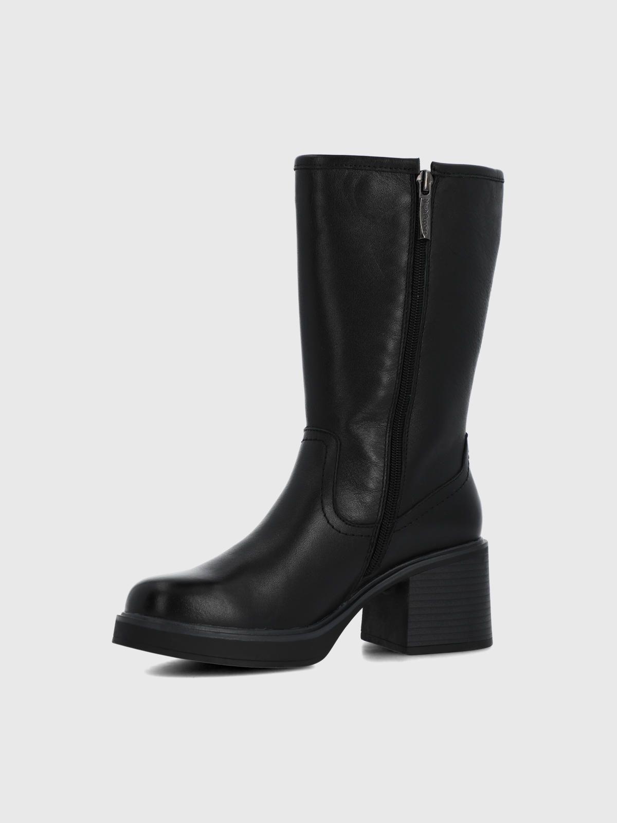 Bota Cuero Mujer Estella Negra-5