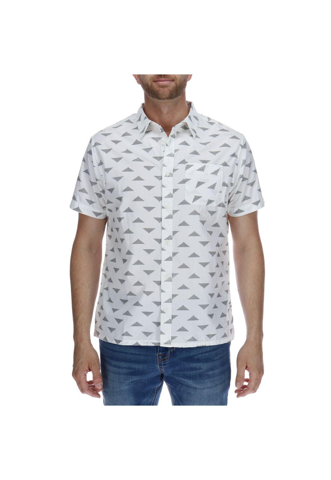 Camisa Hombre Foundation Triangle Ao Blanco-0