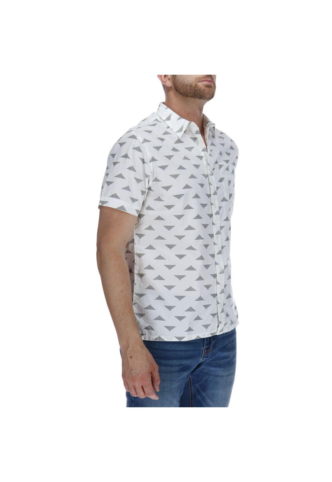 Camisa Hombre Foundation Triangle Ao Blanco-3