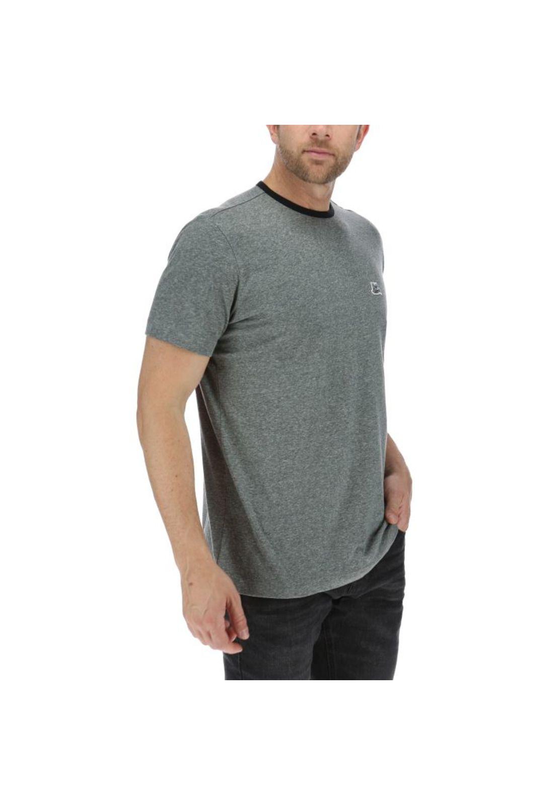 Polera Mc Hombre Sleeve Apply Tee Gris-3