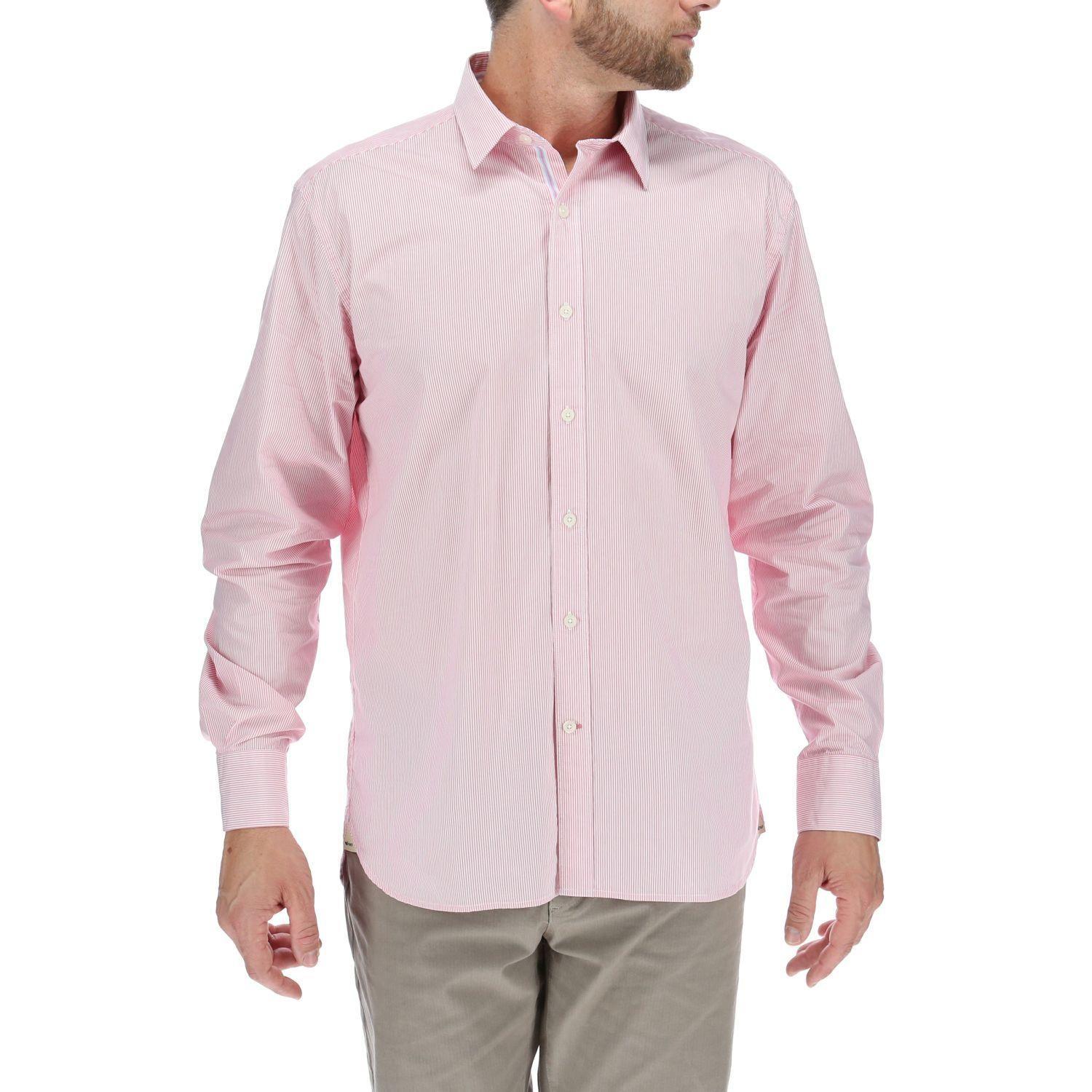 Camisa Hombre Stripe Rosa-0