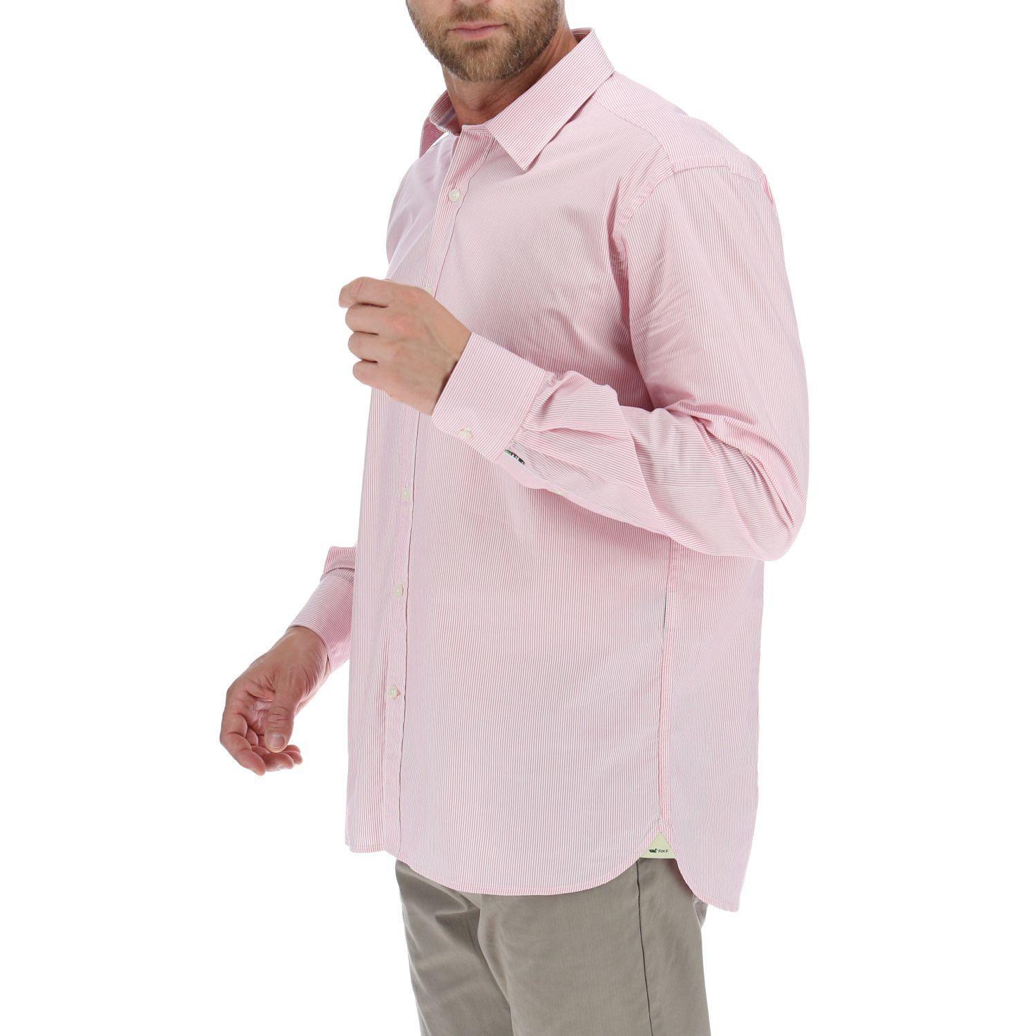 Camisa Hombre Stripe Rosa-1
