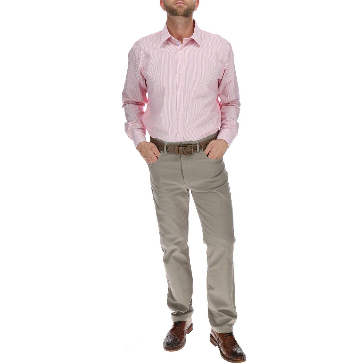 Camisa Hombre Stripe Rosa-4