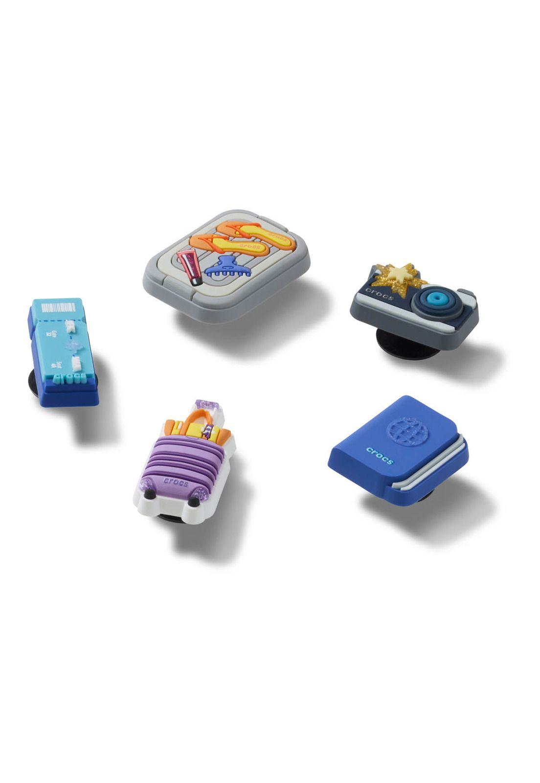 Jibbitz Esenciales de Viaje Pack 5 Celeste-2