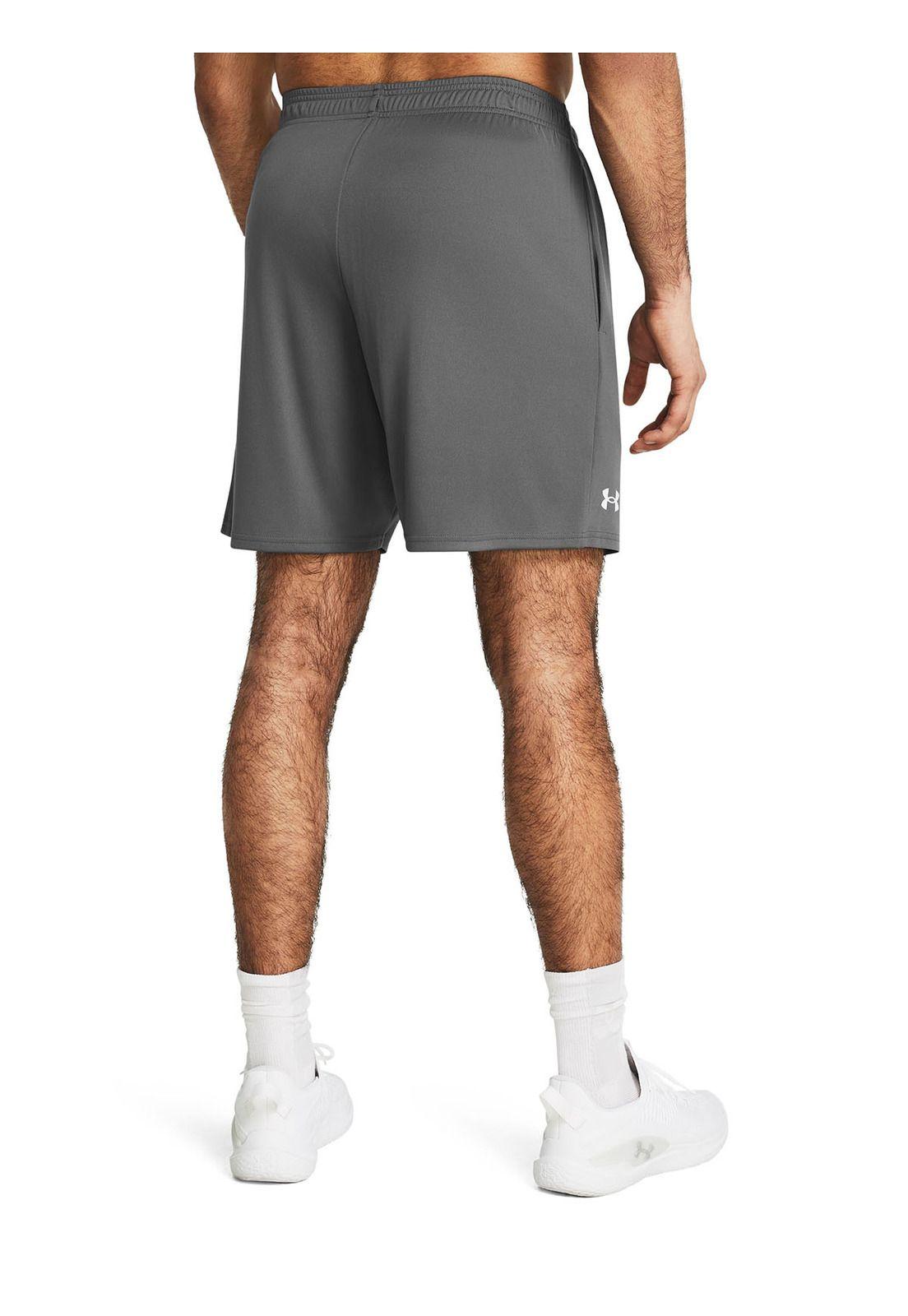 Shorts UA Tech 7 Para Hombre Gris-4