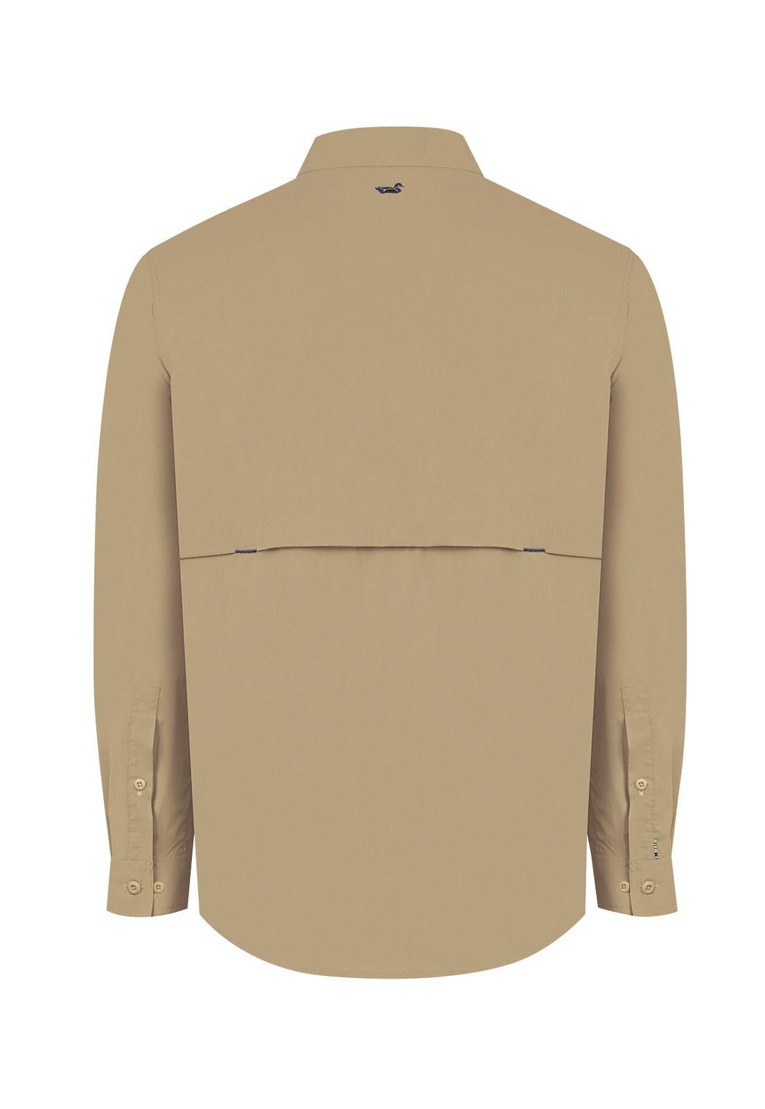 Camisa UPF Beige Chungara Hombre -1