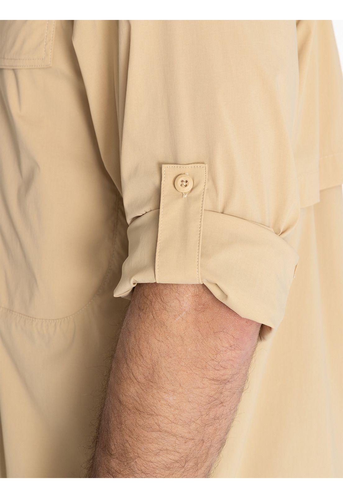 Camisa UPF Beige Chungara Hombre -9