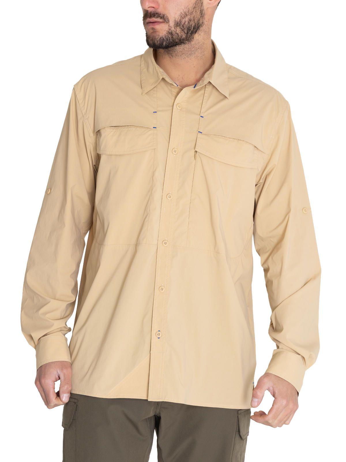 Camisa UPF Beige Chungara Hombre -4