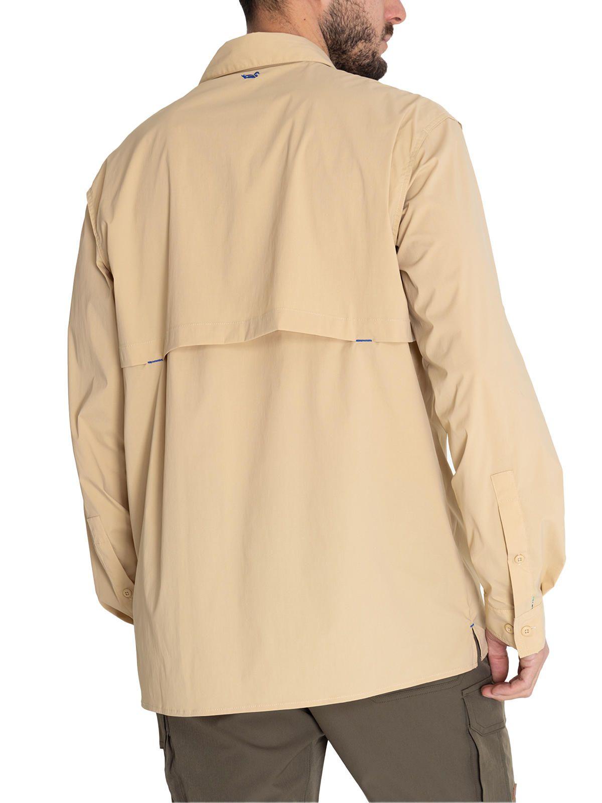 Camisa UPF Beige Chungara Hombre -5