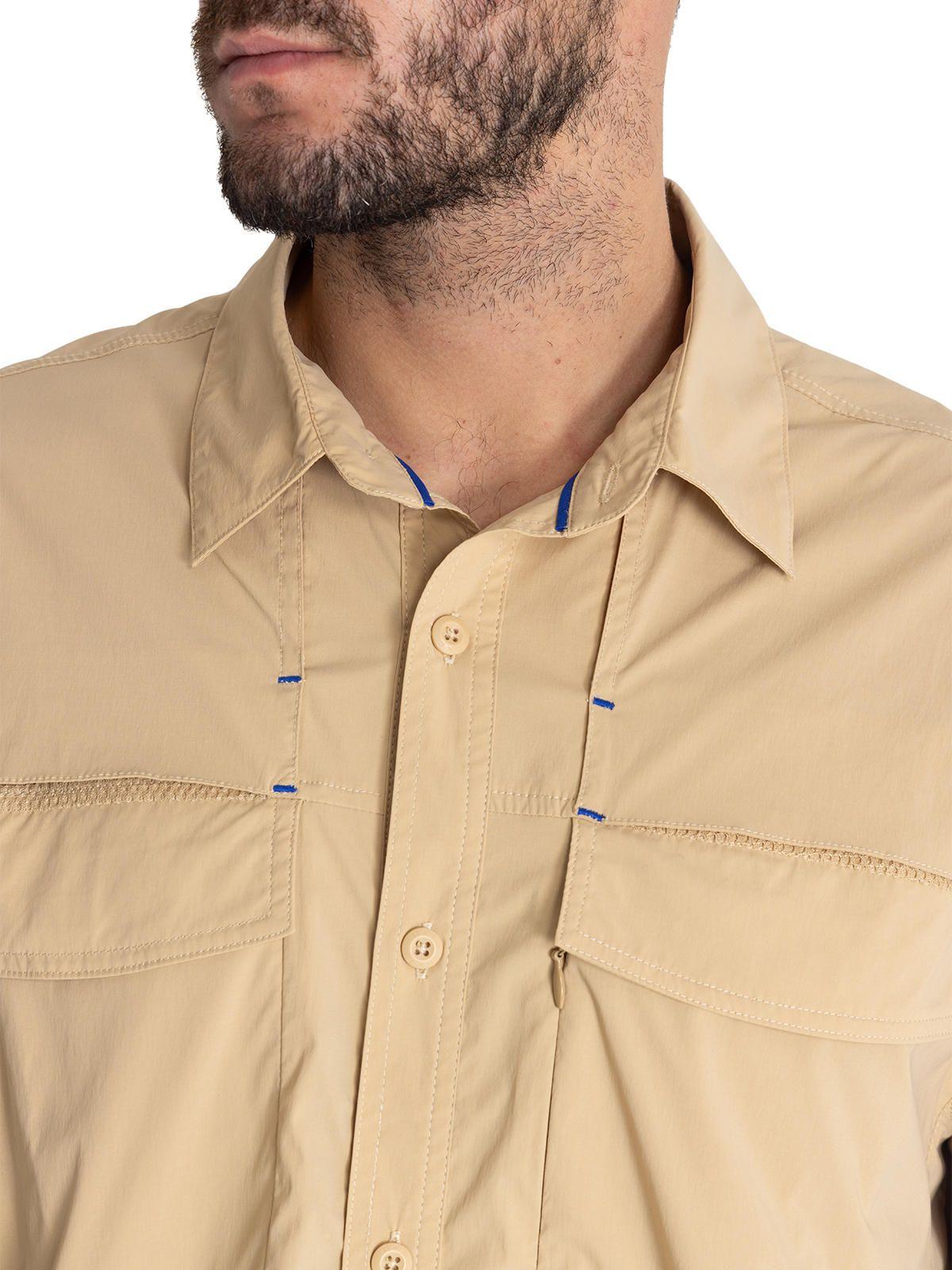 Camisa UPF Beige Chungara Hombre -6