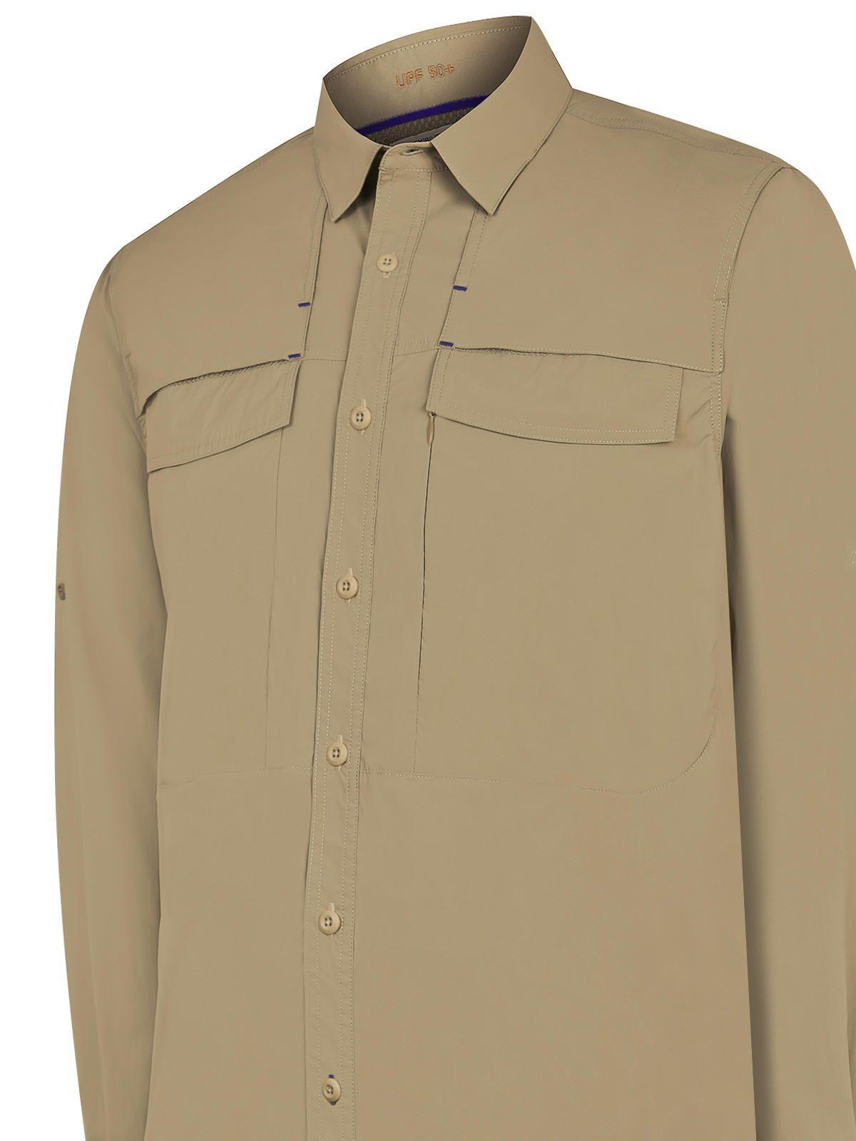 Camisa UPF Beige Chungara Hombre -3