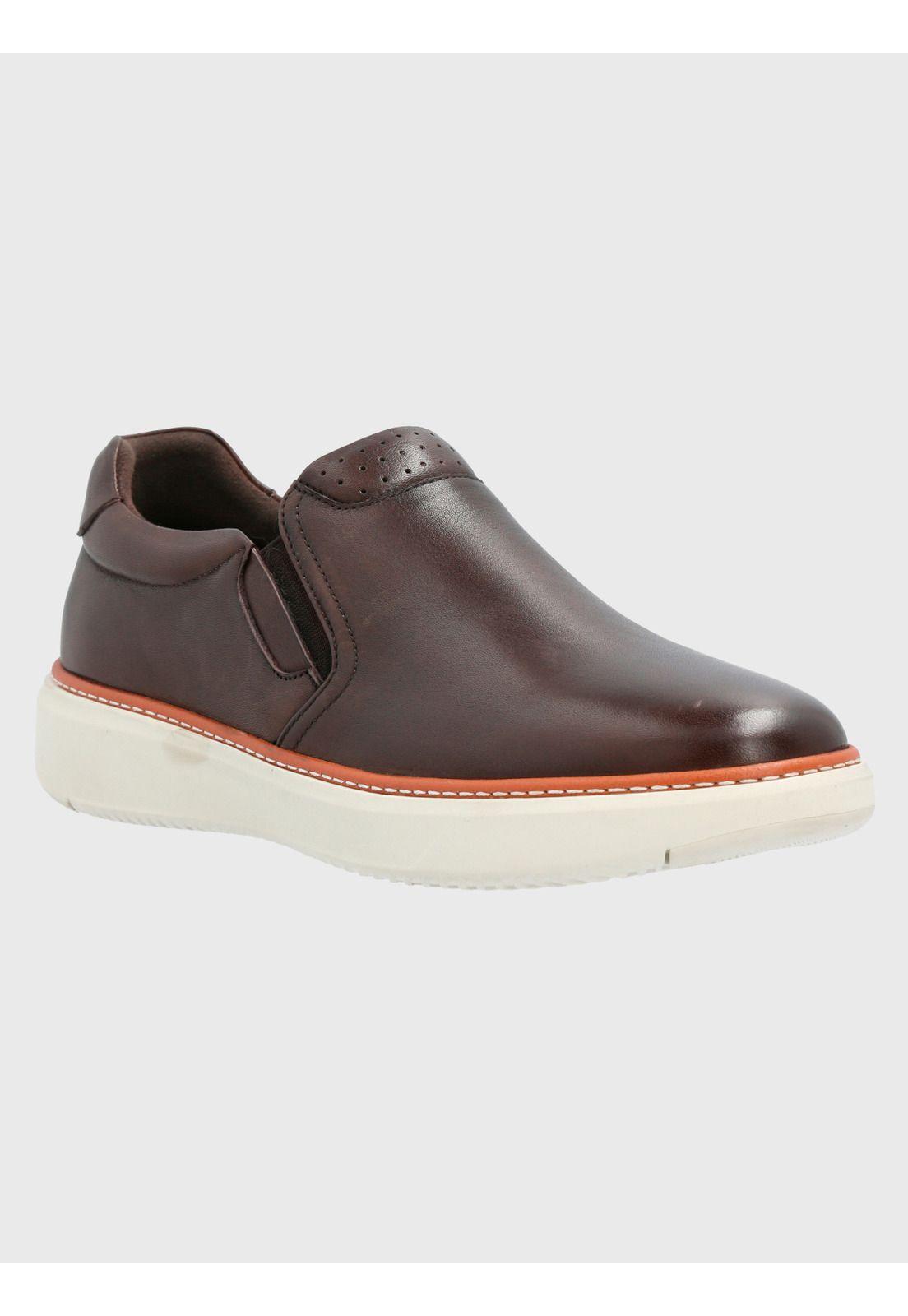 Zapato Cuero Hombre Lite G Café-0
