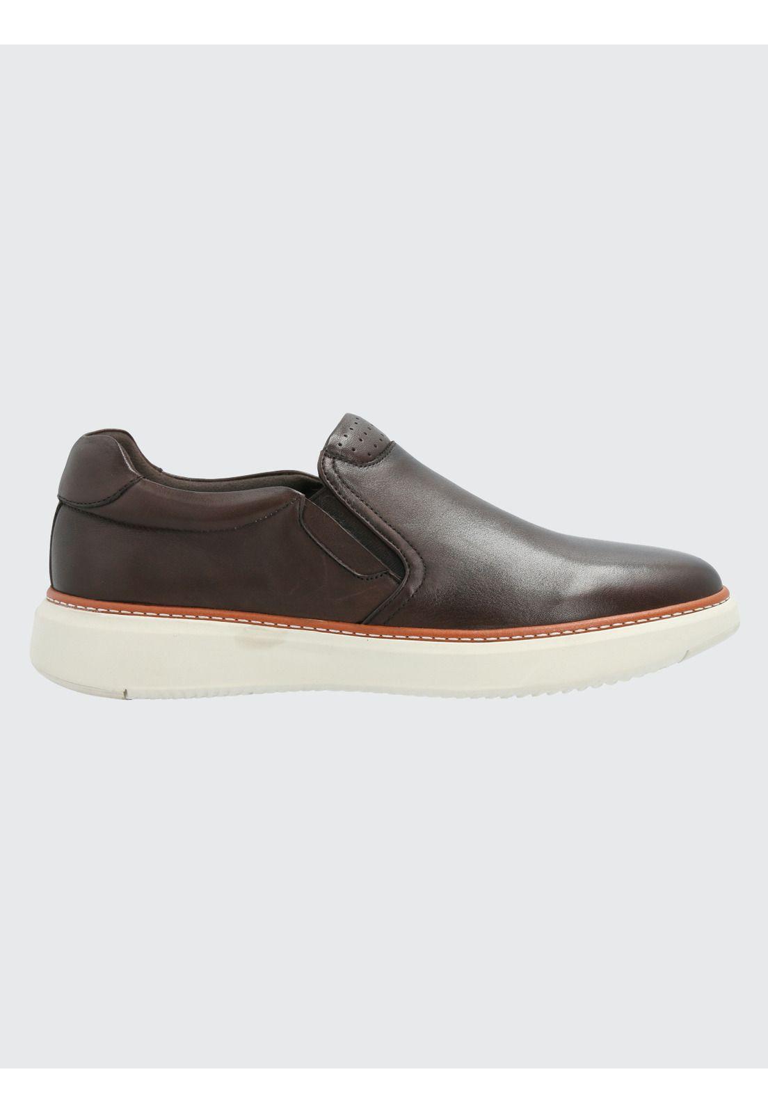 Zapato Cuero Hombre Lite G Café-1