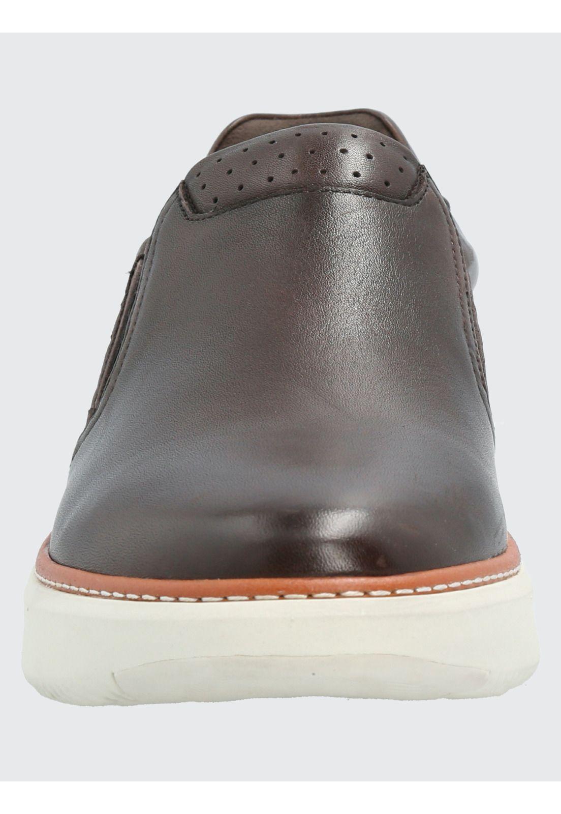 Zapato Cuero Hombre Lite G Café-3