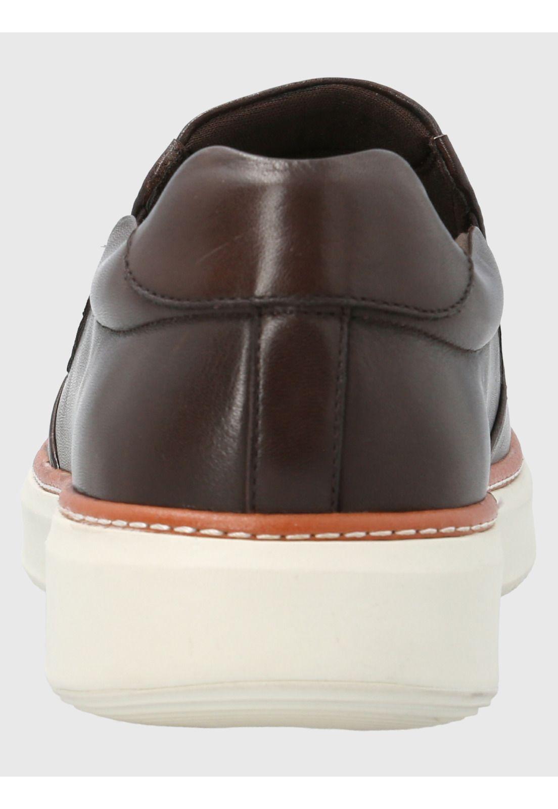 Zapato Cuero Hombre Lite G Café-6