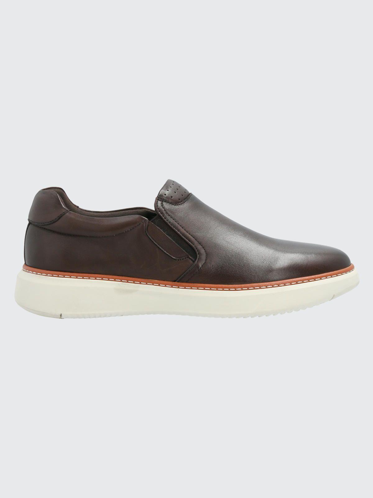 Zapato Cuero Hombre Lite G Café-1
