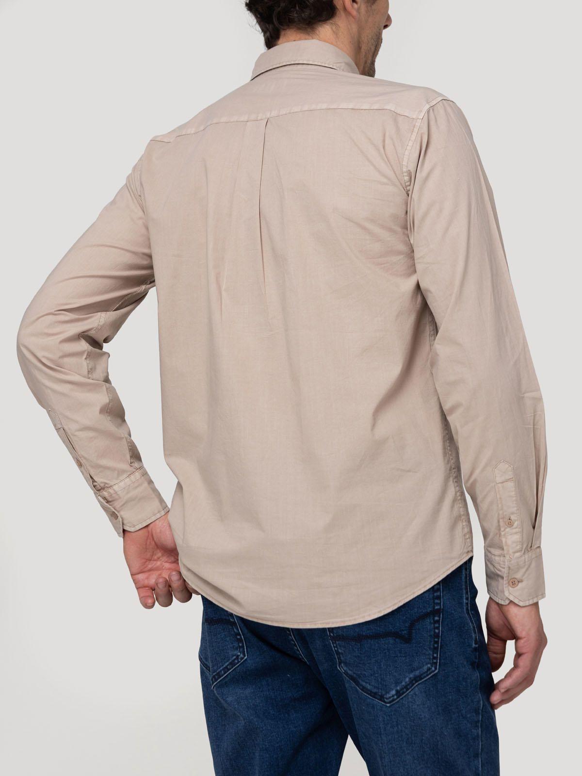 Camisa Algodón Orgánico Hombre Soft Café-5