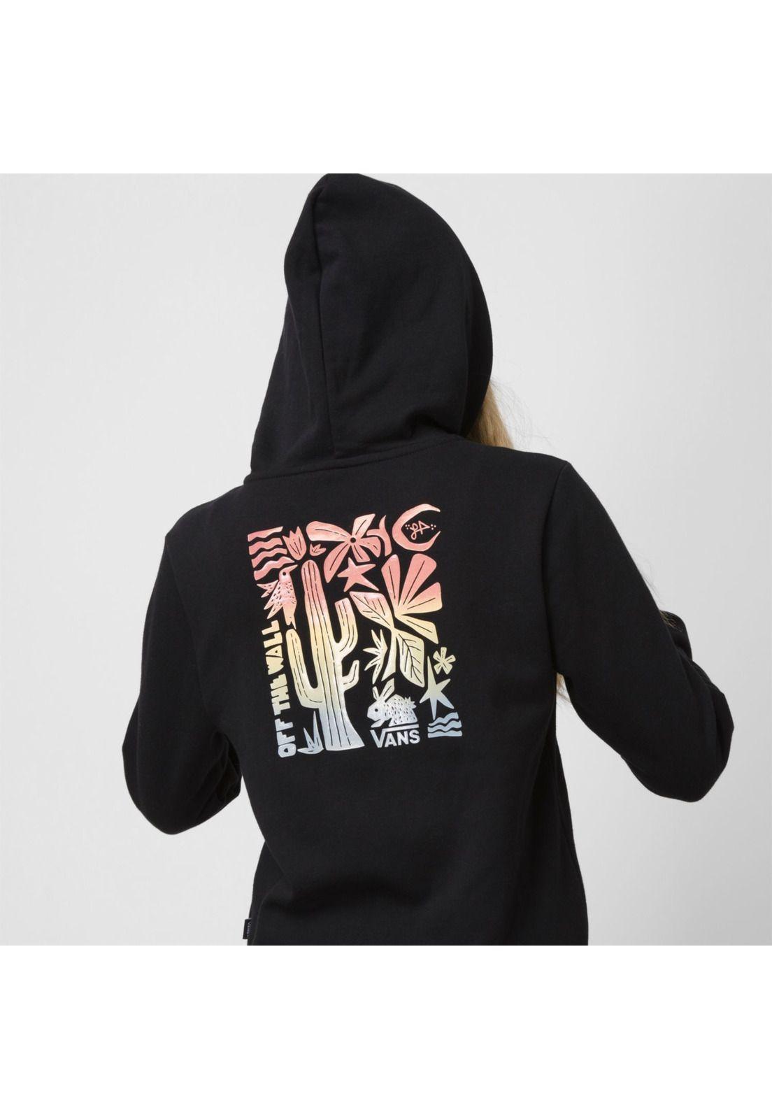 Polerón Little Lizzie Zip Hoodie (5-12 Años) Negro Niño-3