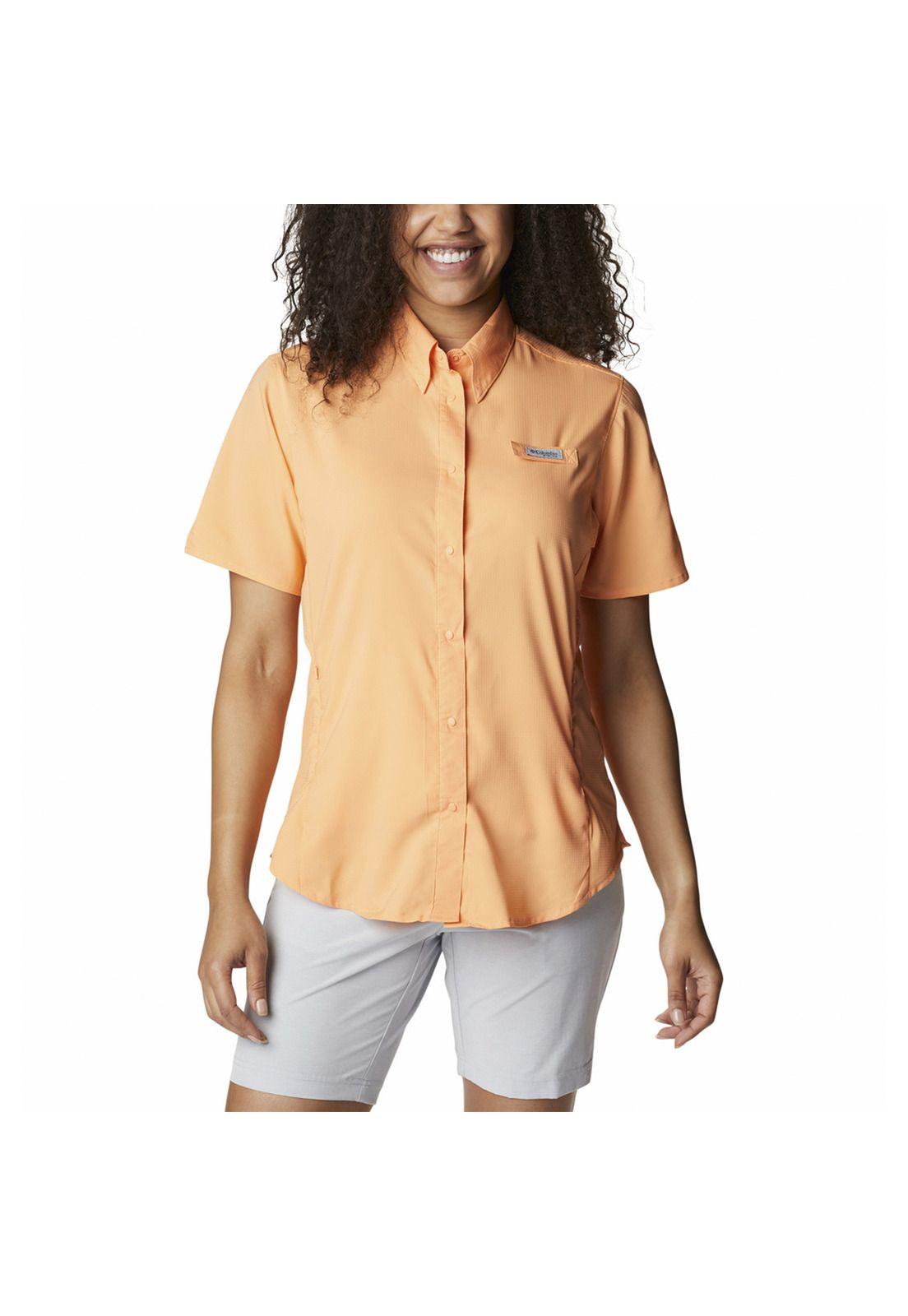Camisa Mujer Tamiami Ii Ss Shirt Rosado-0