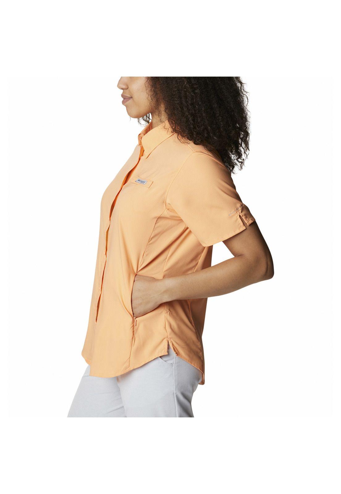 Camisa Mujer Tamiami Ii Ss Shirt Rosado-1