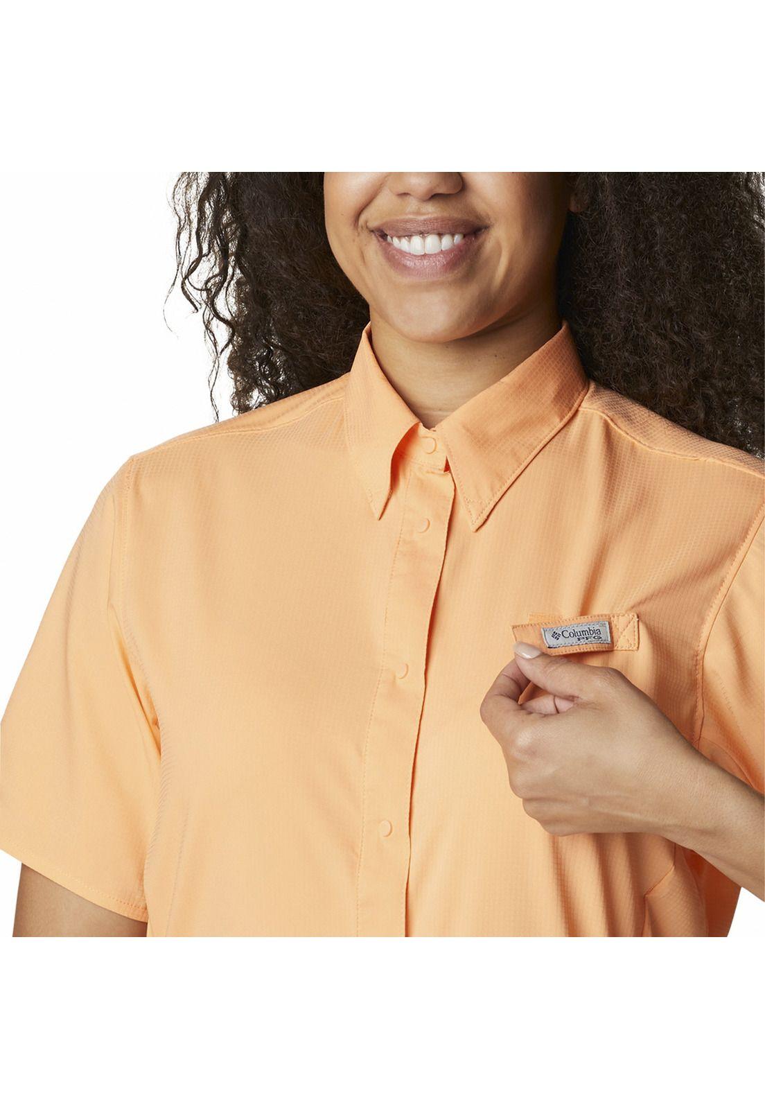 Camisa Mujer Tamiami Ii Ss Shirt Rosado-4