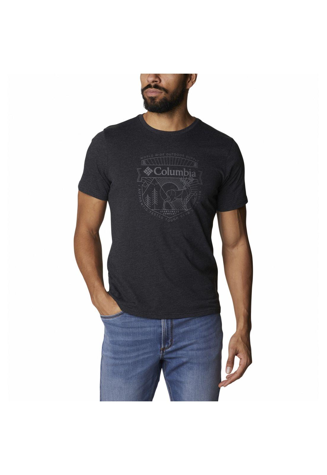 Polo Hombre Bluff Mesa Graphic Negro-0